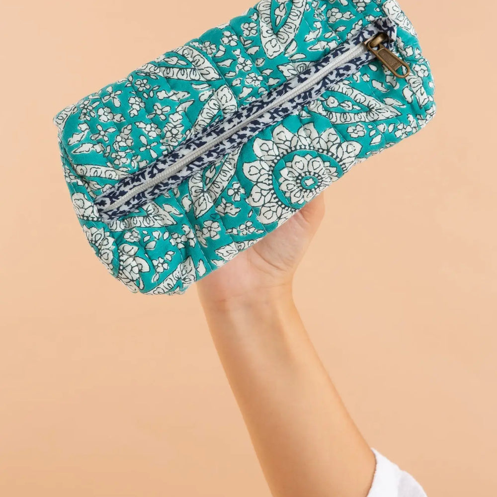 Mediterranean Mosaic Small Cotton Wash Bag inara