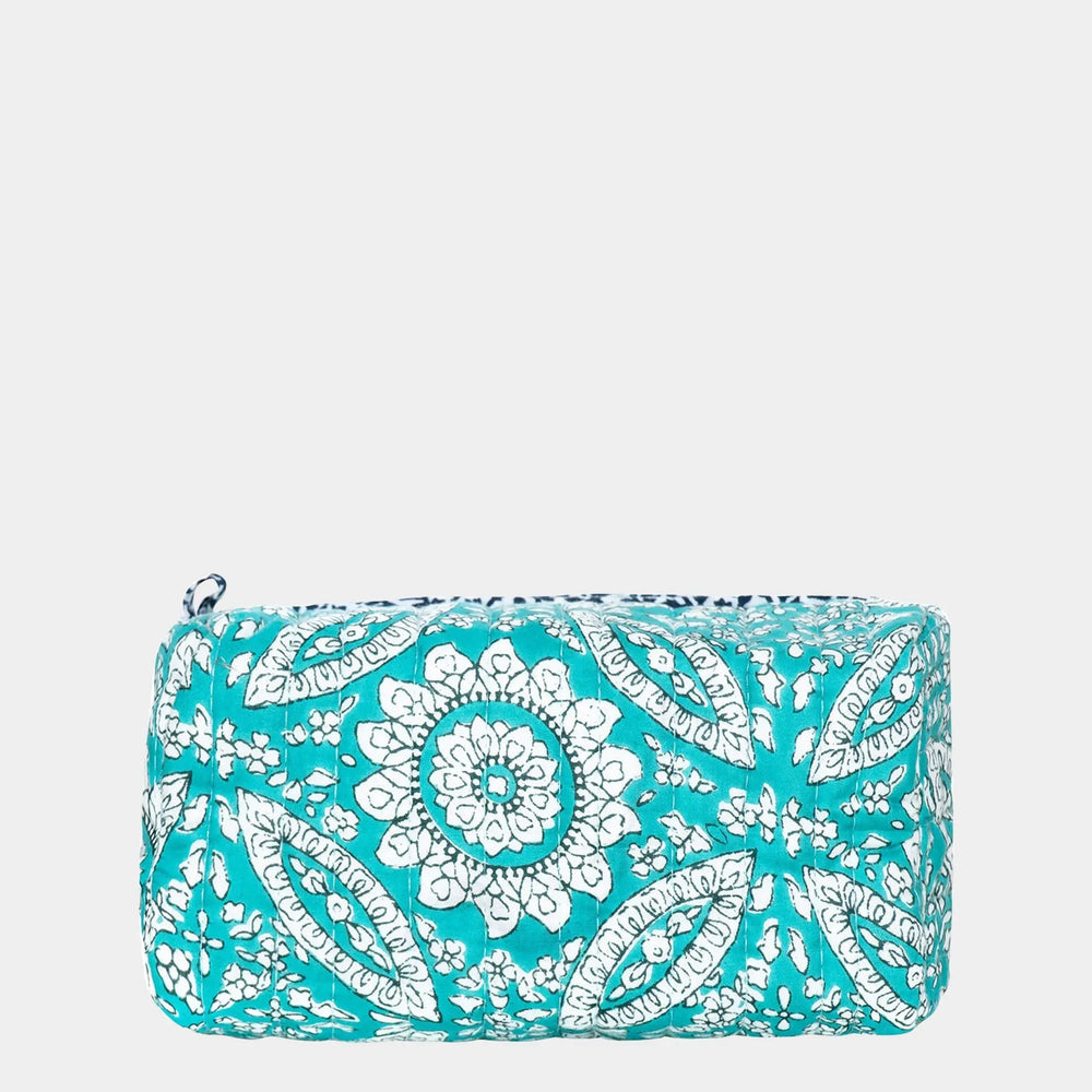 Mediterranean Mosaic Small Cotton Wash Bag inara