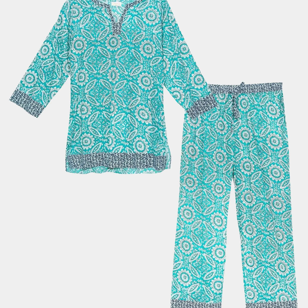 Mediterranean Mosaic Women's Cotton Pyjamas inara