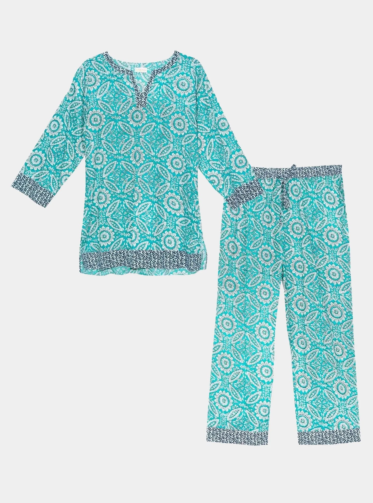 Mediterranean Mosaic Women's Cotton Pyjamas inara