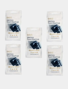  Memory Foam Earplugs - Black (5 Packs) SMUG