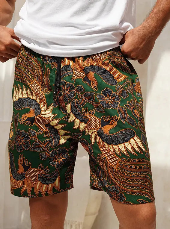 Men's Batik Cotton Shorts SUKARA