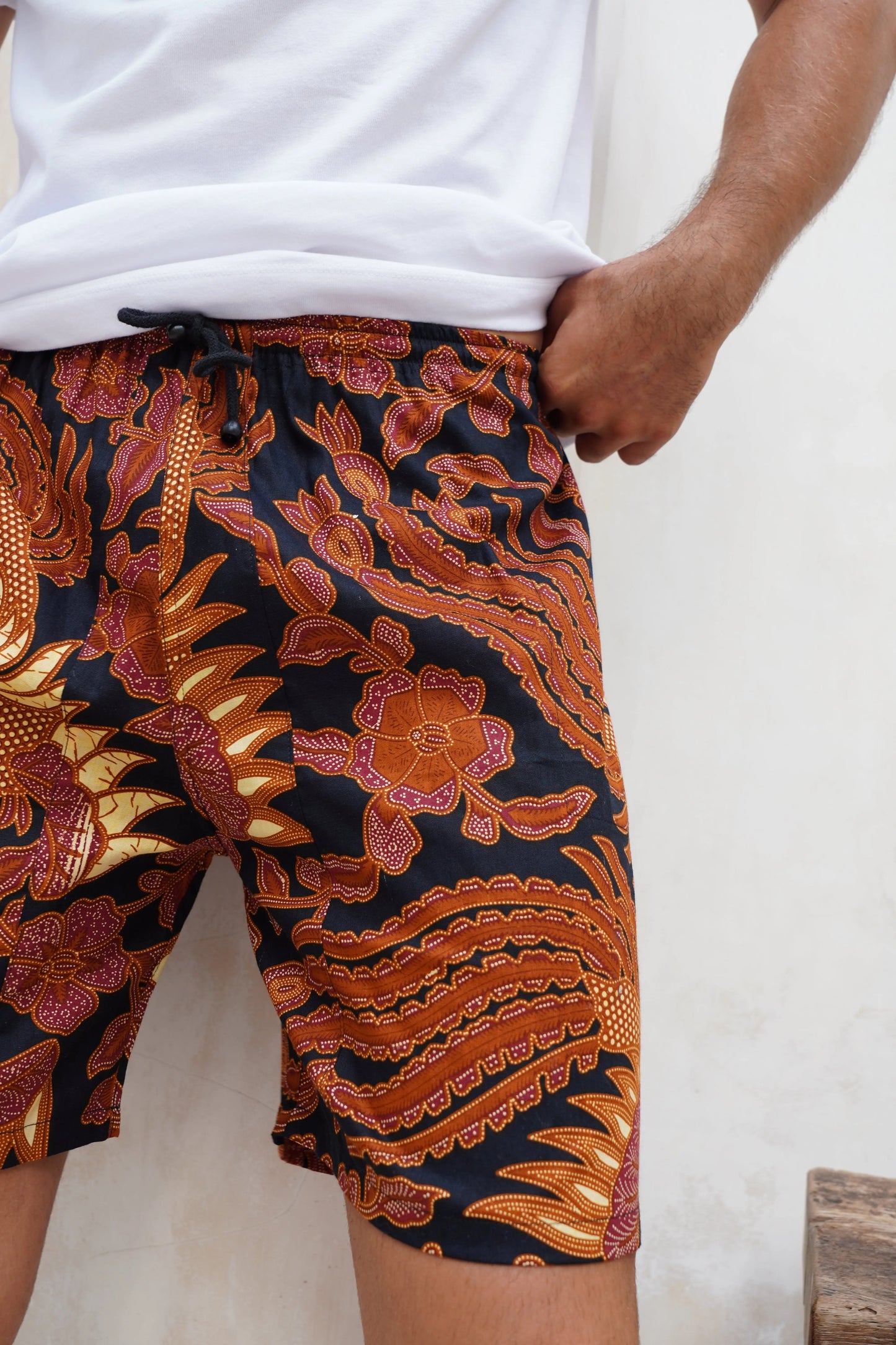 Men's Batik Cotton Shorts Wear the World