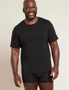 Men's Black Crew Neck Bamboo T-Shirt Boody