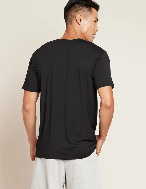 Men's Black Crew Neck Bamboo T-Shirt Boody