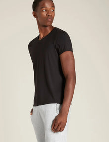  Men's Black V-Neck T-Shirt Boody