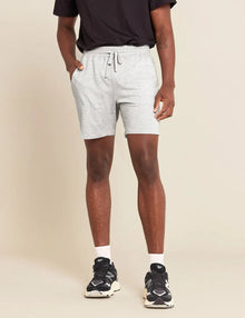  Men's Grey Marl Lightweight Sweat Shorts Boody