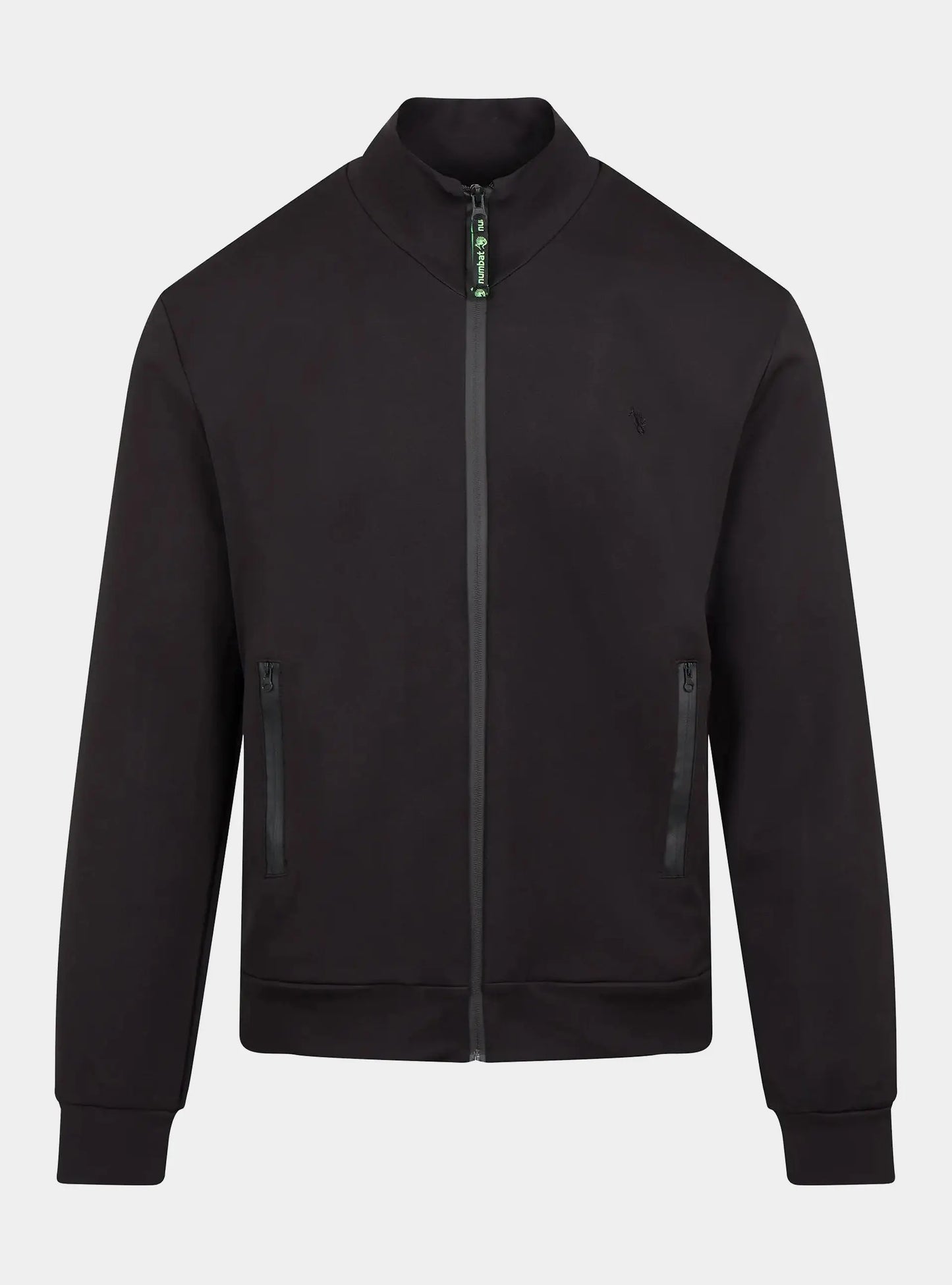 Men's Performance Full Zip Jacket - Black numbatsport