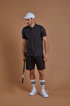 Men's Polo Shirt - Black numbatsport