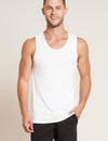 Men's White Bamboo Singlet Boody