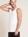 Men's White Bamboo Singlet Boody