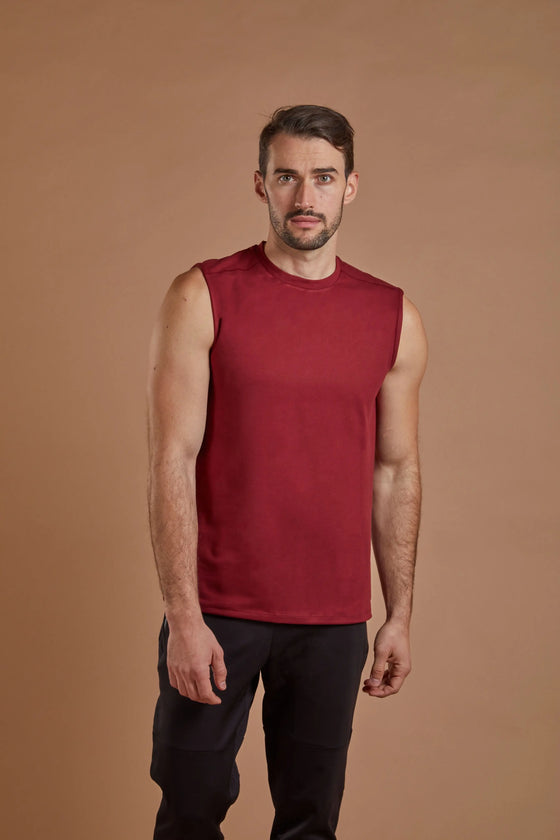 Men's Training Vest - Burgundy numbatsport