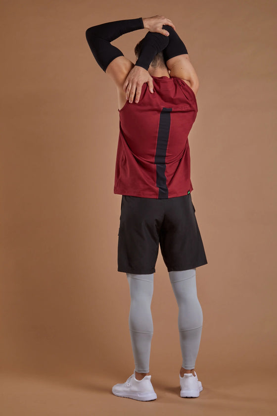 Men's Training Vest - Burgundy numbatsport