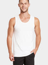 Men's White Bamboo Singlet