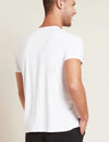 Men's White Crew Neck Bamboo T-Shirt Boody