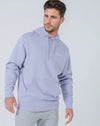 Mens Organic Cotton Relaxed-Fit Hoodie in Aloe Green hewn.