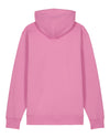 Mens Organic Cotton Relaxed-Fit Hoodie in Azalea Pink hewn.