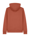 Mens Organic Cotton Relaxed-Fit Hoodie in Clay Brown hewn.