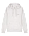 Mens Organic Cotton Relaxed-Fit Hoodie in Cloud Grey Marl hewn.