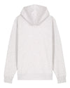 Mens Organic Cotton Relaxed-Fit Hoodie in Cloud Grey Marl hewn.