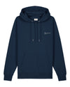 Mens Organic Cotton Relaxed-Fit Hoodie in Midnight Navy hewn.