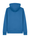 Mens Organic Cotton Relaxed-Fit Hoodie in Morpho Blue hewn.