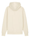 Mens Organic Cotton Relaxed-Fit Hoodie in Natural Cotton hewn.