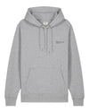 Mens Organic Cotton Relaxed-Fit Hoodie in Rock Grey Marl hewn.