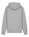 Mens Organic Cotton Relaxed-Fit Hoodie in Rock Grey Marl hewn.