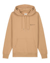 Mens Organic Cotton Relaxed-Fit Hoodie in Sand hewn.