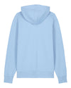 Mens Organic Cotton Relaxed-Fit Hoodie in Sky Blue hewn.