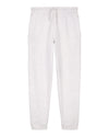 Mens Organic Cotton Relaxed-Fit Joggers in Cloud Grey Marl hewn.