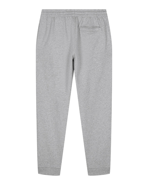 Mens Organic Cotton Relaxed-Fit Joggers in Rock Grey Marl hewn.