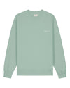 Mens Organic Cotton Relaxed-Fit Sweatshirt in Aloe Green hewn.