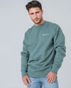 Mens Organic Cotton Relaxed-Fit Sweatshirt in Anthracite hewn.