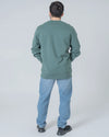 Mens Organic Cotton Relaxed-Fit Sweatshirt in Anthracite hewn.