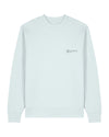 Mens Organic Cotton Relaxed-Fit Sweatshirt in Blue Ice hewn.