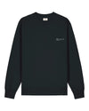 Mens Organic Cotton Relaxed-Fit Sweatshirt in Jet Black hewn.