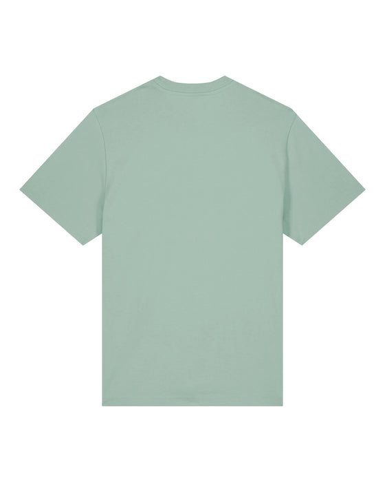 Mens Organic Cotton Relaxed-Fit T-Shirt in Aloe Green hewn.