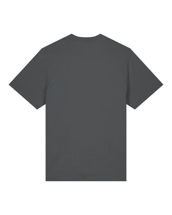 Mens Organic Cotton Relaxed-Fit T-Shirt in Anthracite hewn.