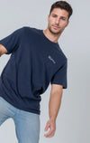 Mens Organic Cotton Relaxed-Fit T-Shirt in Anthracite hewn.