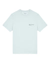 Mens Organic Cotton Relaxed-Fit T-Shirt in Blue Ice hewn.