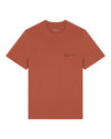 Mens Organic Cotton Relaxed-Fit T-Shirt in Clay Brown hewn.