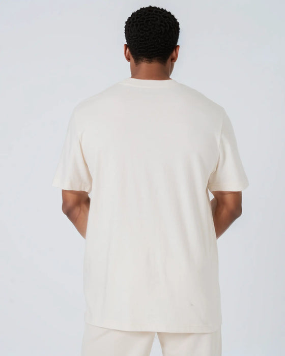 Mens Organic Cotton Relaxed-Fit T-Shirt in Clay Brown hewn.