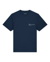 Mens Organic Cotton Relaxed-Fit T-Shirt in Midnight Navy Blue hewn.