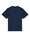 Mens Organic Cotton Relaxed-Fit T-Shirt in Midnight Navy Blue hewn.