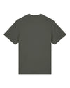 Mens Organic Cotton Relaxed-Fit T-Shirt in Pine Green Khaki hewn.