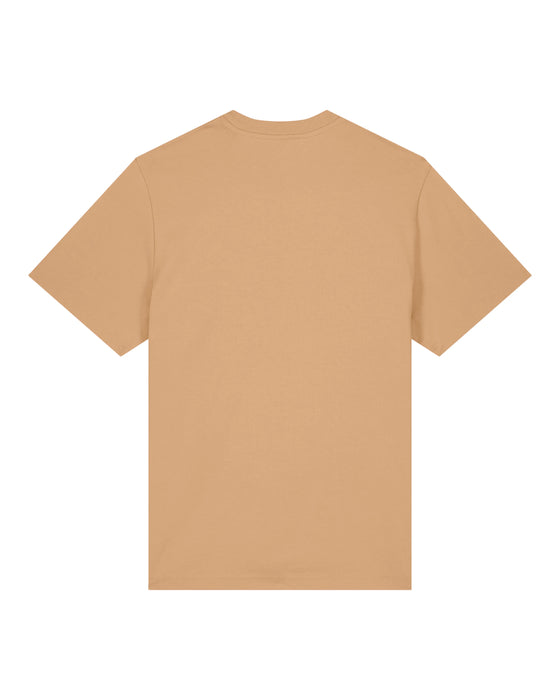 Mens Organic Cotton Relaxed-Fit T-Shirt in Sand hewn.