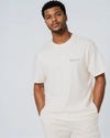 Mens Organic Cotton Relaxed-Fit T-Shirt in Sand hewn.