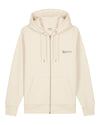 Mens Organic Cotton Relaxed-Fit Zip Hoodie in Natural Cotton hewn.